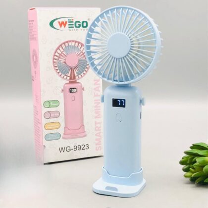 mini fun portable rechargeable fan with digital display